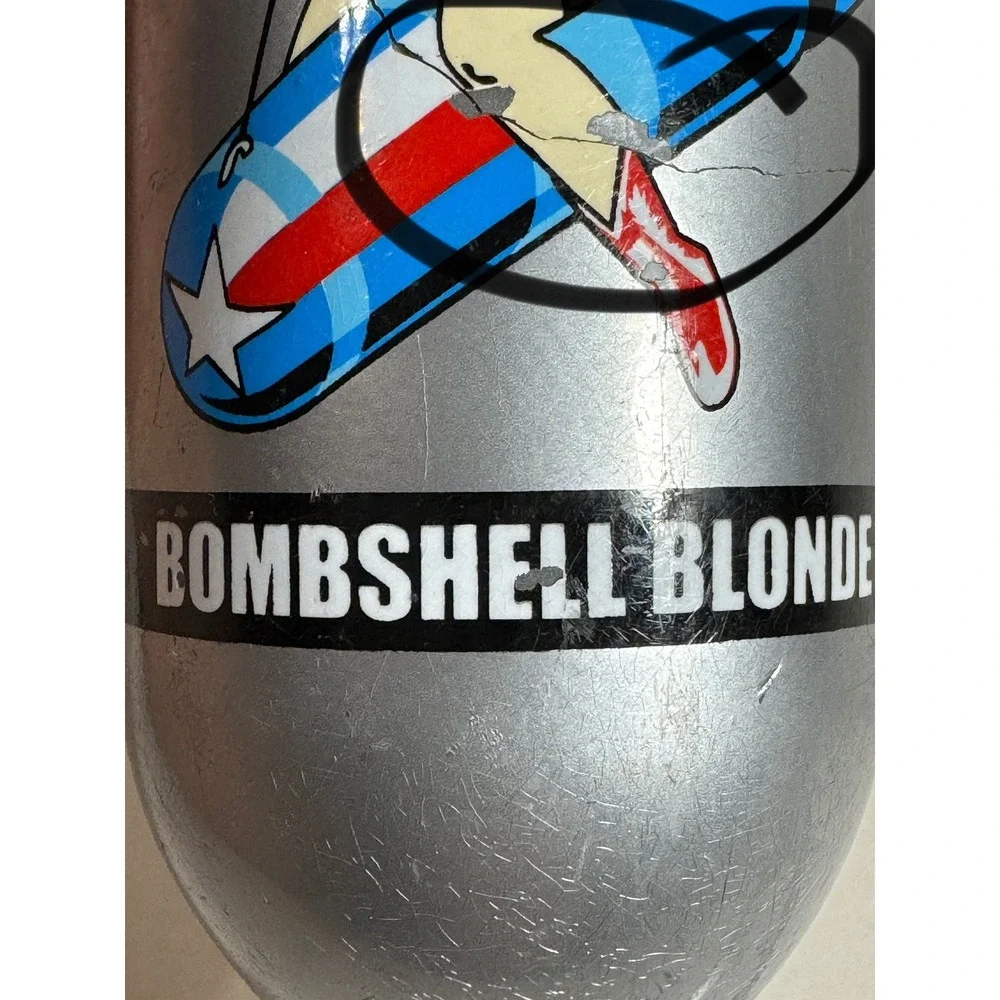 Southern Star Brewing Bombshell Blonde Beer Tap Handle Bomb Pinup Girl Silver